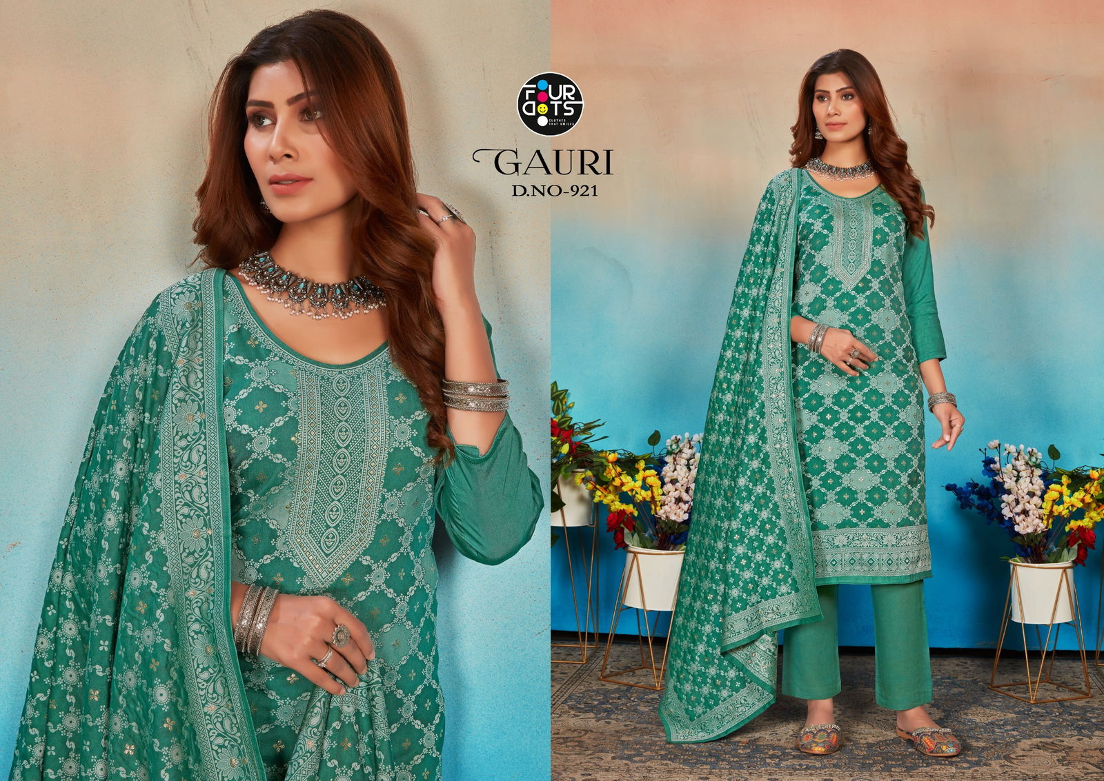 Gauri By Four Dots Designer Salwar Suits Wholesale Market In Surat
